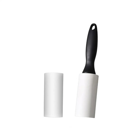 LMMAKE Roller Type Hair Adhesive-1 Handle-2 Rolls of Paper Super Sticky Roller Set Portable Non Electric for Quickly Removing Pet Hair from Clothes Furniture Carpets with Dust Roller Replacement Kit for Pet Hair Remover