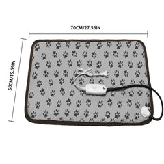 1PCS Dog and Cat Electric Blanket Heating Pad Pet Mattress Waterproof Anti-Bite Adjustable Temperature Chair Cushion