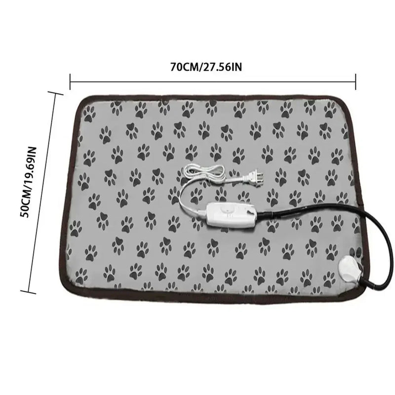 1PCS Dog and Cat Electric Blanket Heating Pad Pet Mattress Waterproof Anti-Bite Adjustable Temperature Chair Cushion