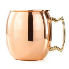Hammered Copper Plated Stainless Steel Moscow Mule Mug Drum-Type Beer Cup Coffe Cup Water Glass Drinkware