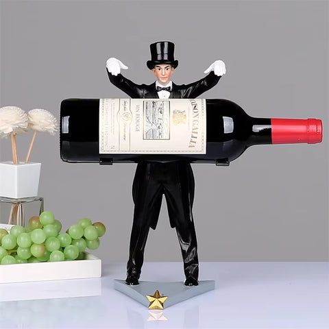 Simple Living Room Villa Storage Wine Racks European-Style Restaurant Wine Bottle Holder Creative Hotel Display Shelf Decoration