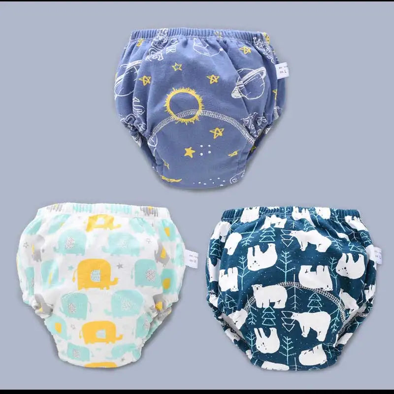 Baby Cotton Potty Training Pants Toddler Reusable Diapers Panties Ecological Washable 6 Layer Waterproof Cloth Nappies Underwear
