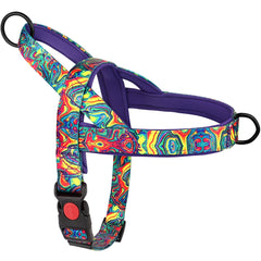 Quick Control Dog Harness with Handle No Pull Nylon Dogs Vest Harness Colorfull Print Pet Harness Adjustable Bulldog Chihuahua