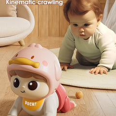 1 Crawling Doll Baby Toy with Music, Aged 0-1, Learning Crawling Guidance and Head up Training