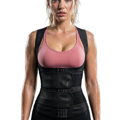 Women’S Thermal Training Vest with Adjustable Support – Secure Fit & Comfort for Gym, Running & Everyday Active Wear – Womenswear Postpartum Shapewear Black