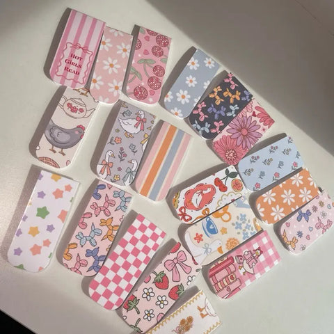 The Scribby Squid Magnetic Bookmarks Cute Designs : Handmade