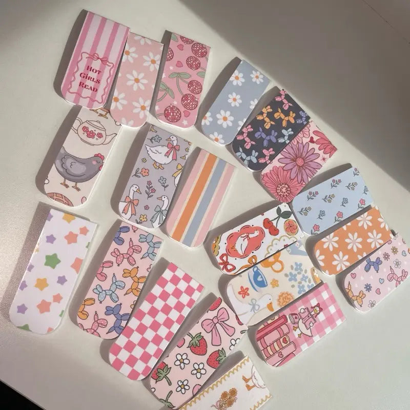 The Scribby Squid Magnetic Bookmarks Cute Designs : Handmade