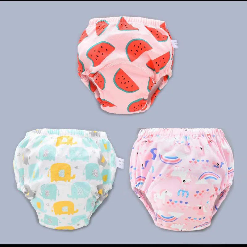 Baby Cotton Potty Training Pants Toddler Reusable Diapers Panties Ecological Washable 6 Layer Waterproof Cloth Nappies Underwear