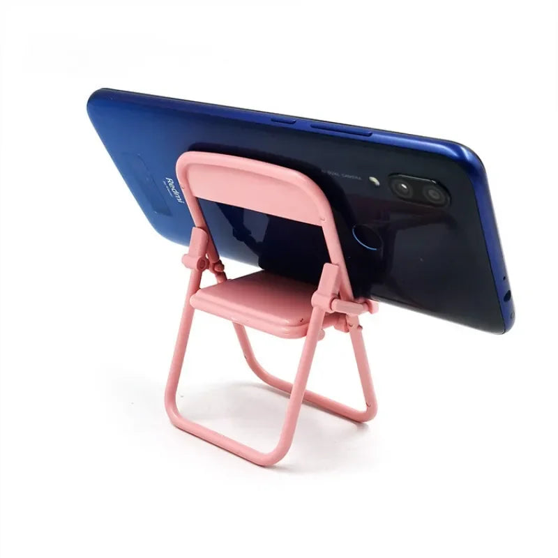 1Pc Portable Replicate Chair Cellphone Holder Desktop  Mobile Phone Stand Support Holder Chair Style Cellphone Stand