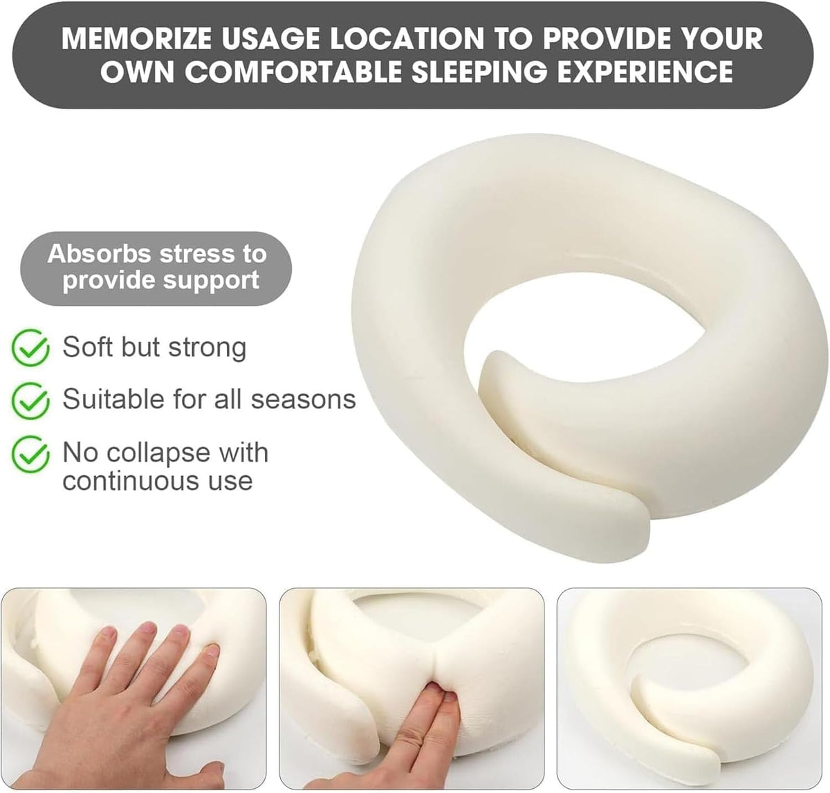 Travel Pillows for Airplanes,2024 New Travel Pillow,Travel Neck Pillow Airplane Memory Foam Travel Pillow Neck Pillow for Traveling Suitable for Airplanes,Offices and Cars