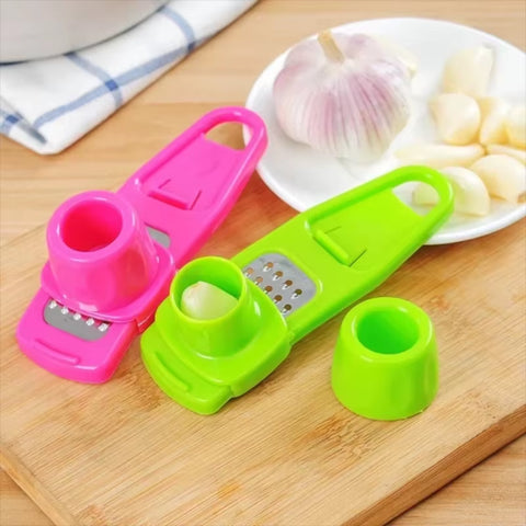 1/2PCS Garlic Crusher Press Multi-Functional Manual Ginger Garlic Grinding Grater Cutter Garlic Peeler Kitchen Tools