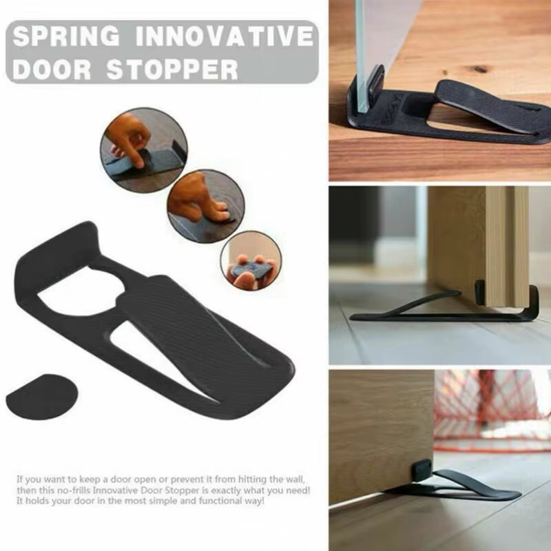 Spring Innovative Door Stopper Properly Holds Door Open Wedge Holder Multi-Function Door Stopper Home Safety Protector
