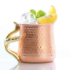 Hammered Copper Plated Stainless Steel Moscow Mule Mug Drum-Type Beer Cup Coffe Cup Water Glass Drinkware