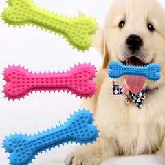 1/3Pcs Pet Bone Shaped Dog Chew Toys Teeth Cleaning Chew Toys, Dog Rubber Toothbrush Stick Chew Toys for Training