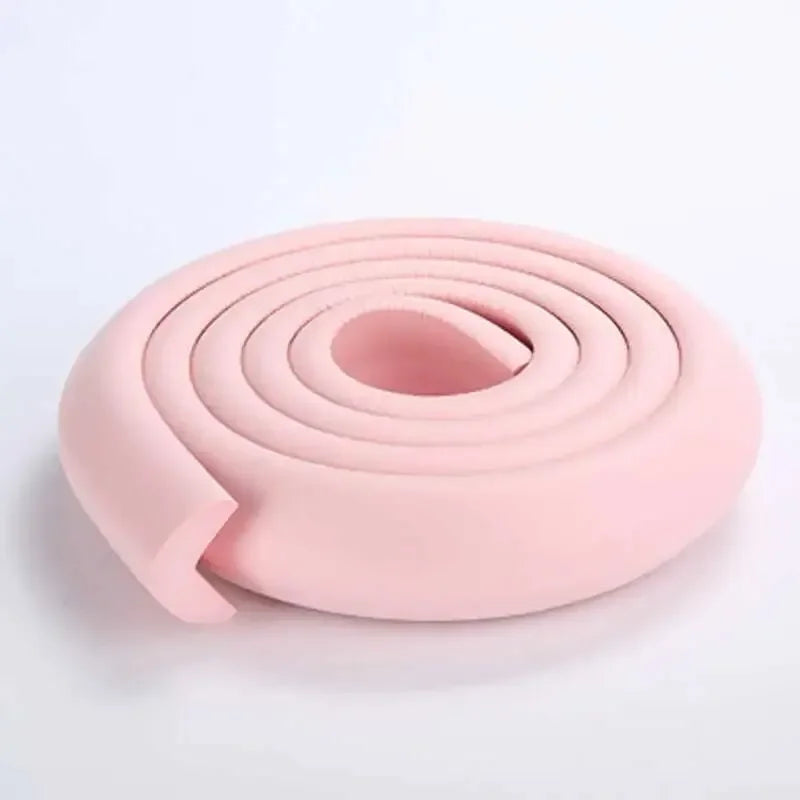 2M Child Bumper Strips Baby Safety Anti-Collision Soft Table Edge L-Shaped Protector Strip Safety Table Corner Protection Strips