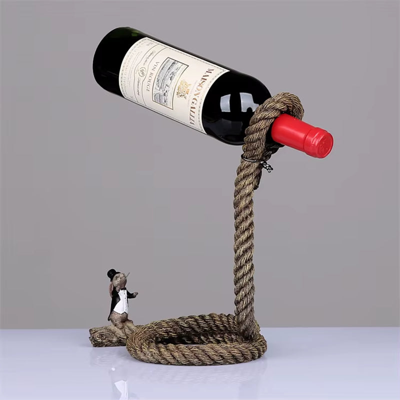 Simple Living Room Villa Storage Wine Racks European-Style Restaurant Wine Bottle Holder Creative Hotel Display Shelf Decoration