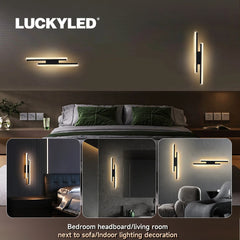 Wall Light Sconces Set of 2 Pack Acrylic Lampshade Interior Wall Sconces Wireless Dimming Wall Lamp Rechargeable Magnetic 50Cm