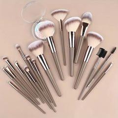 Professional Makeup Brush Set, Cosmetic Brush Set, Includes Foundation Brush, Eyelash Brush, Brow Brush, Eyeshadow Brush, Christmas Halloween Thanksgiving Gift, Makeup Blending Brushes, Makeup Brushes Kit