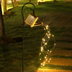 1Pc Solar Watering Can with Lights Outdoor Solar Garden Lights Decro Solar Lights Waterproof Hanging Lantern for Yard Patio