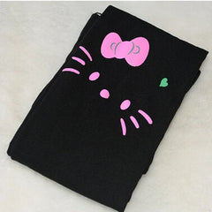 Girl Tights Cat Print Children Kids Pantyhose Velvet Fabric Princess Party Dance Tights Girl Stockings 3-9T Tights Spring Summer