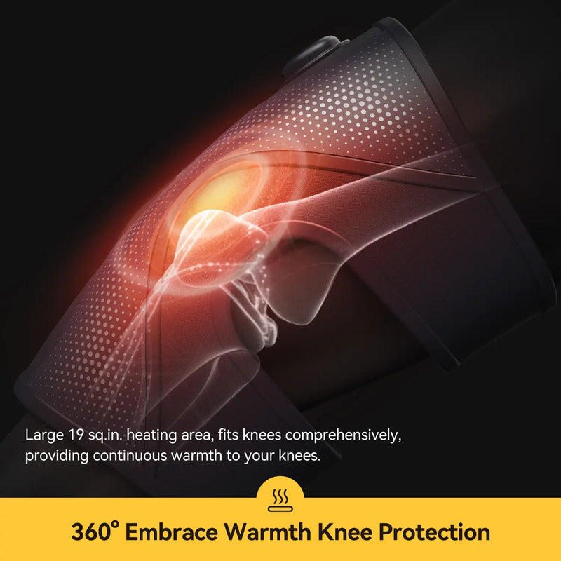 Deerma Cordless Heated Knee Pads (2-Pack) – Vibration + 5-Level Heat | for Knee, Shoulder & Elbow | Knee Relief & Perfect Gift! Comfort