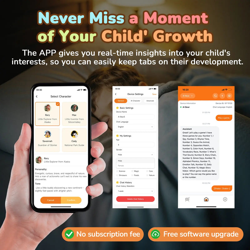 MOREXIMI AI Talking Teddy Bear – Chatgpt Powered Interactive Plush Toy with Magnetic Safety Core, Real-Time Voice Learning & Storytelling Companion for Kids Ages 3+