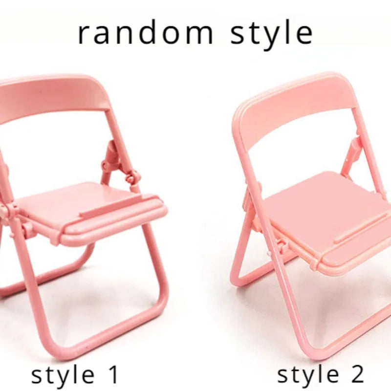 1Pc Portable Replicate Chair Cellphone Holder Desktop  Mobile Phone Stand Support Holder Chair Style Cellphone Stand