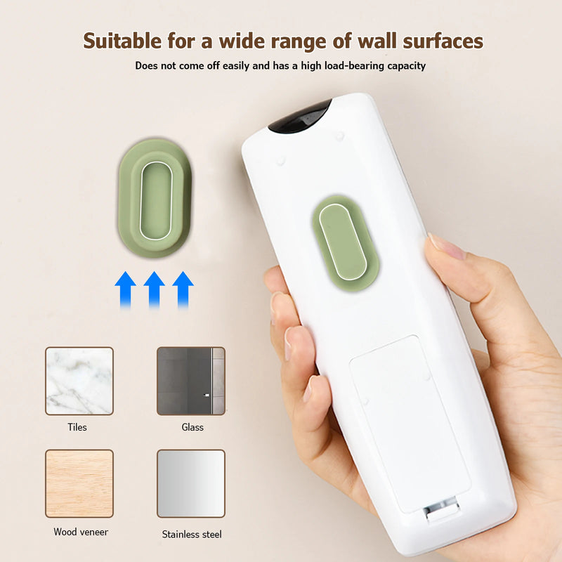 Magnetic Remote Control Holder Strong Self-Adhesive Wall Mount Bracket for TV Conditioner Remotes Universal Household Organizer