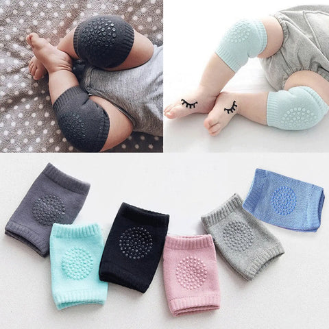 6 Pairs of Baby Crawling Non-Slip Knee Pads for Boys and Girls Cartoon Elastic Toddler Solid Color Knee Pads Four Seasons Warm Accessories Baby Gifts Baby Knee Pad Baby Knee Pads