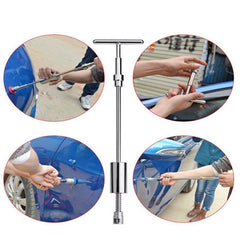 Car Dent Puller T Dent Repair Tool Auto Repair Sheet Metal Kit Slide Hammer Reverse Hammer Glue +18Pcs Glue Puller