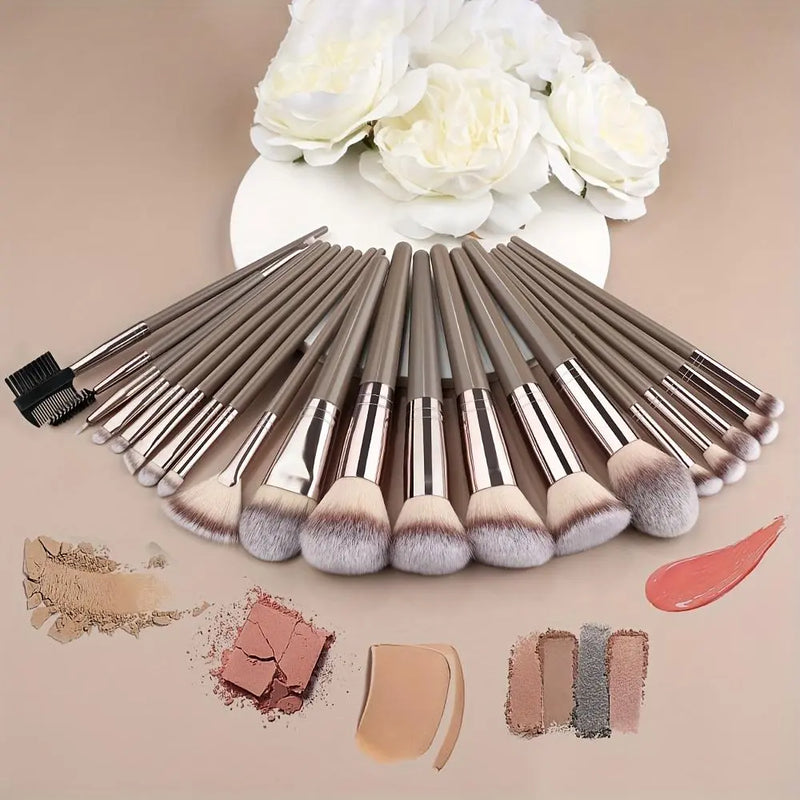 Professional Makeup Brush Set, Cosmetic Brush Set, Includes Foundation Brush, Eyelash Brush, Brow Brush, Eyeshadow Brush, Christmas Halloween Thanksgiving Gift, Makeup Blending Brushes, Makeup Brushes Kit