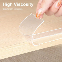 Table Edge Guard Tape Furniture Corner Bumper Self Adhesive Collision Proof Protective Strip Thickened Transparent Soft Tape