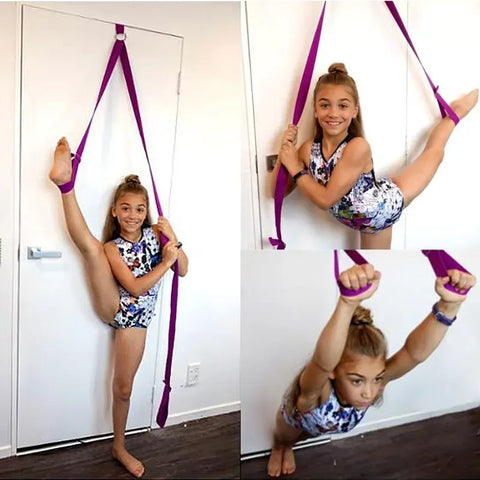 Yoga Door Leg Stretcher Leg Stretching Slack Line Belt for Acrobatics Yoga Ballet Gymnastics Flexibility Trainer Pro Accessories