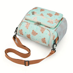 A Single Shoulder Crossbody Parent Bag, Casual Mother and Baby Bag with Multiple Pockets and Large Capacity for Milk Bottles and Diapers Diaperbag Travel Boys