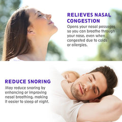 Nasal Care Tools, 60Pcs Nose Strips for Breathing, Drug-Free, Nasal Strips for Snoring Relief, Nasal Congestion Relief Due to Colds & Allergies