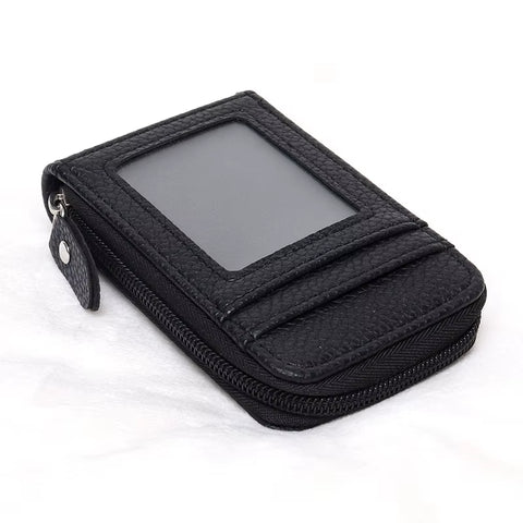 RFID Blocking Leather Wallet for Men Women, 12 Card Slot Accordion ID Driver License Holder, Thin Minimalist Credit Card Organiz