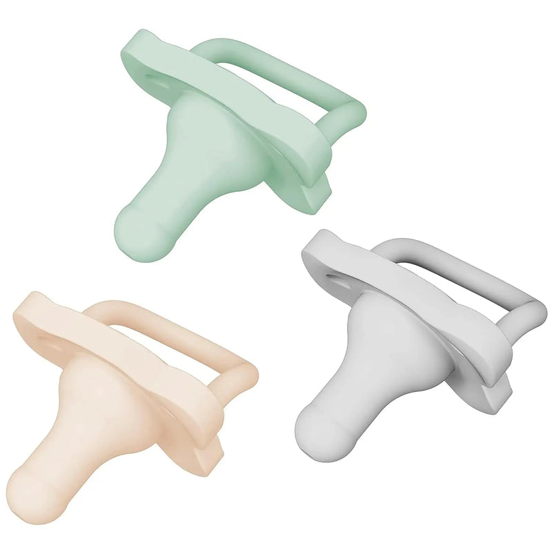 Happypaci Silicone Pacifier for Baby 0-6M, BPA Free - 3-Pack