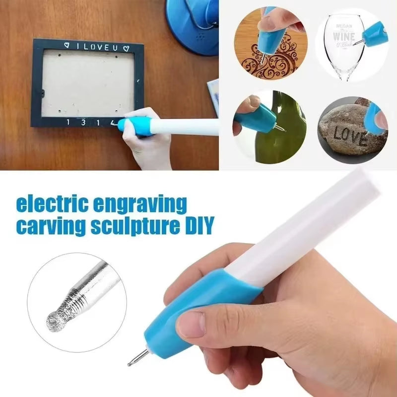Mini Wireless Engraving Pen, Precision Electric Engraving Pen, Name Writing Engraving Tool for Crafts and DIY.