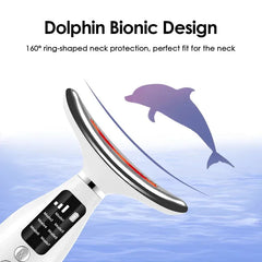 Home Use LED Face Neck Massager 7 Colors Light Therapy 7 Modes 3 Levels Vibration Face Lifting anti Wrinkle Beauty Instrument