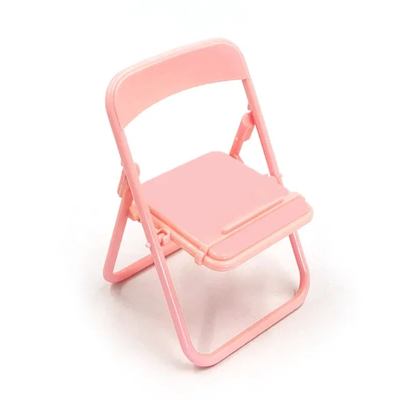 1Pc Portable Replicate Chair Cellphone Holder Desktop  Mobile Phone Stand Support Holder Chair Style Cellphone Stand