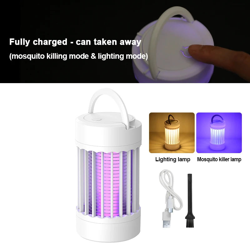 USB Charging Electric Mosquito Killer Lamp UV Light USB 5V Bug Zapper Mosquito Lamp for Bedroom Outdoor Camping Mosquito Lamp