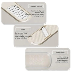 Mandoline Slicer High-Quality Garlic Grinder Handheld Veggie Shredder Sharp Mini Garlic Mandoline for Picnicking Camping