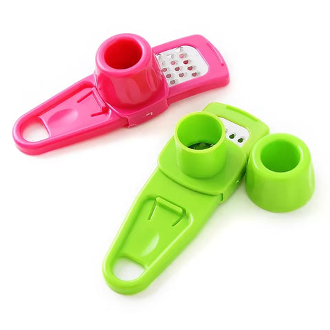 1/2PCS Garlic Crusher Press Multi-Functional Manual Ginger Garlic Grinding Grater Cutter Garlic Peeler Kitchen Tools