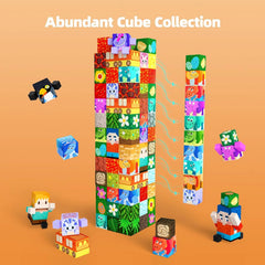 Magnetic Building Blocks Dinosaur Theme Kid Toys for 3+ Years Old Boys Girls, STEM Building Gifts for Kids, Magnets Sensory Game for Toddler 48PCS