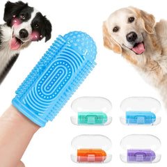 4-Packs Dog Toothbrush Finger Toothbrush Dogs Tooth Brushing Kit Dogs Finger Toothbrushes for Dog Teeth Cleaning& Dental Care Doges Tooth Brush Pet Toothbrush