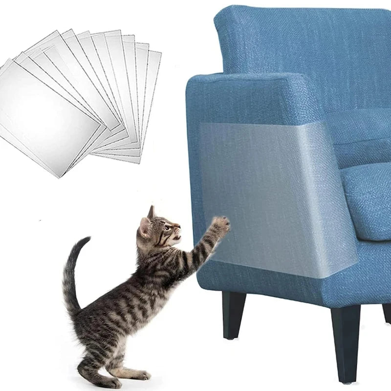 3 Pcs Cat Scratch Sofa Protection Pads Self-Adhesive Pet Furniture Protectors Cover Anti-Cat Scratch Couch Guard Pads Stickers