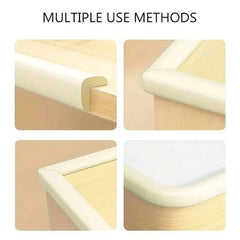 2M Child Bumper Strips Baby Safety Anti-Collision Soft Table Edge L-Shaped Protector Strip Safety Table Corner Protection Strips