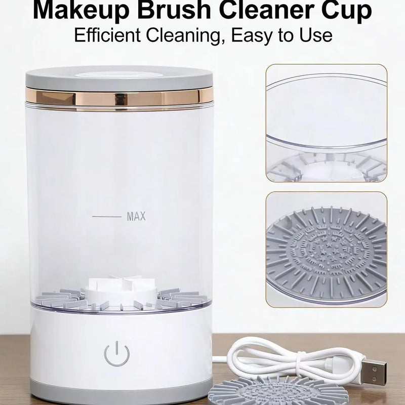 Automatic Electric Makeup Brush Cleaner, Efficient Energy-Saving Design, Multi-Function Beauty Tool, Ideal for Daily Use, Automatic Brush Washer