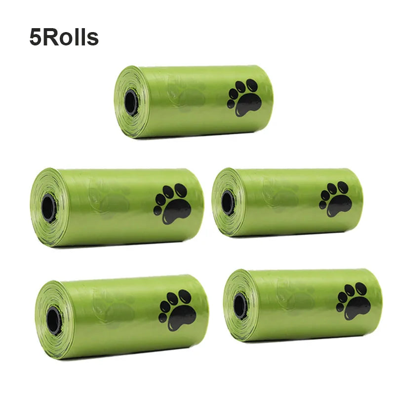 New 300PCS/20 Rolls Pet Biodegradable Trash Bag Dog Poop Bags Scented Poo Bag Degradable Cat Waste Bags Dog Poop Dispenser Gifts