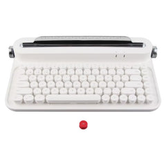 Vintage Bluetooth Keyboard 86 Keys Portable Wireless Keyboard with Integrated Stand for Windows for Android for Ios(Optional)